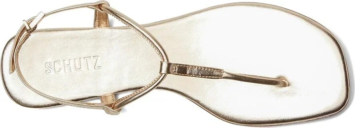 Schutz Elsha Women's Sandals Platina : 7.5 M, Leather - Image 2