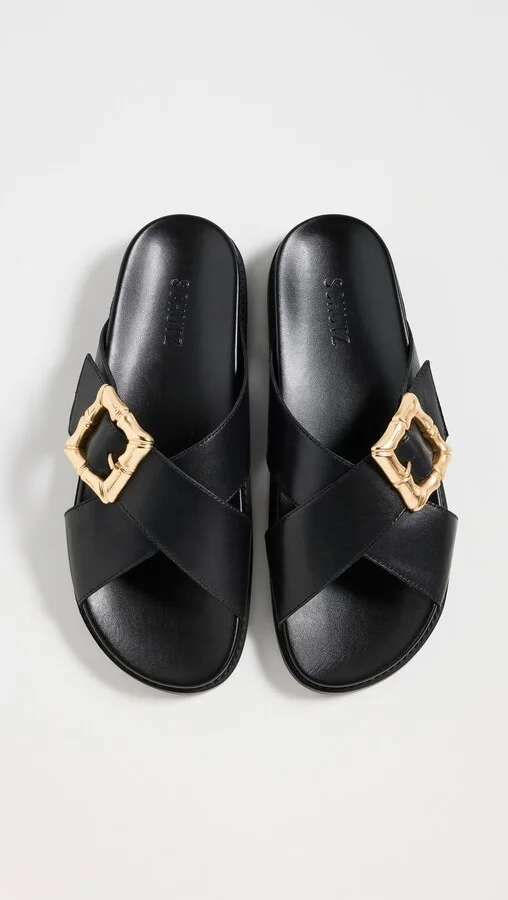 Schutz Enola Crossed Sandals - Image 4