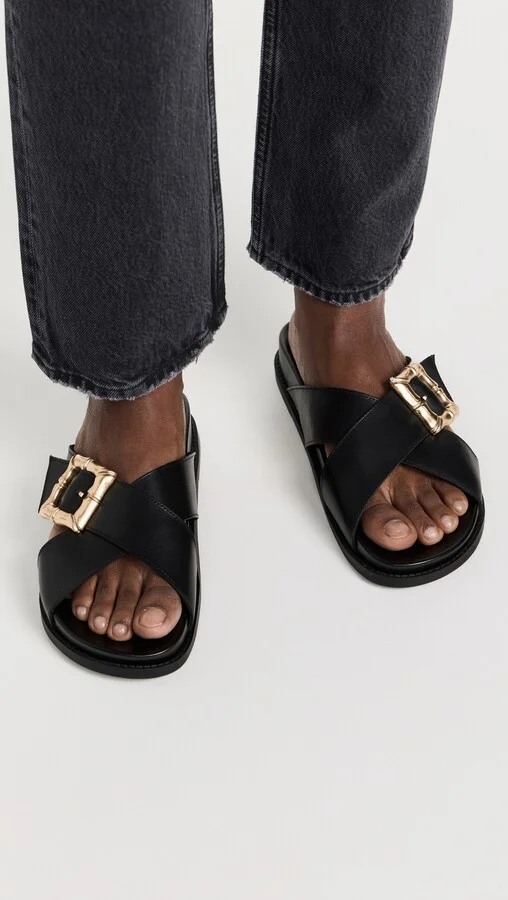 Schutz Enola Crossed Sandals - Image 5