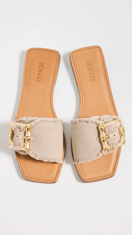 Schutz Enola Flat Sandals - Image 2