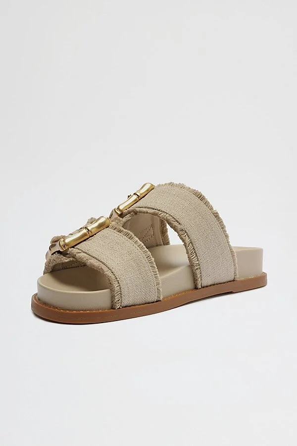 Schutz Enola Sporty Frayed Sandals in Azul/Summer Jeans - Image 9