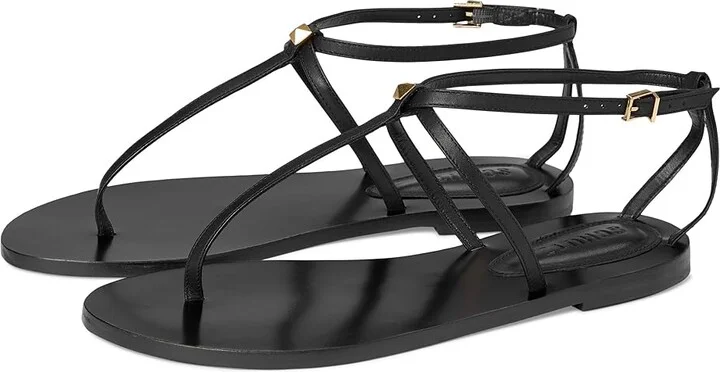Schutz Ester Women's Wedge Shoes Black 5 : 6 M, Leather