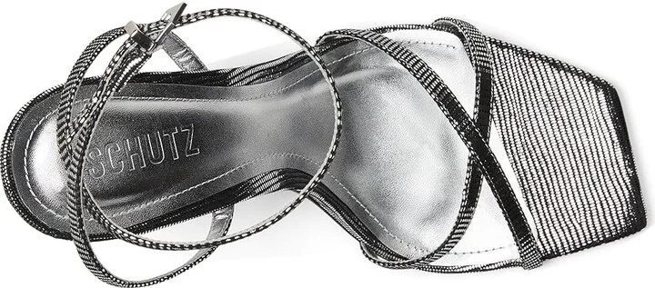 Schutz Eva Women's Shoes Silver : 5 M, Leather - Image 2