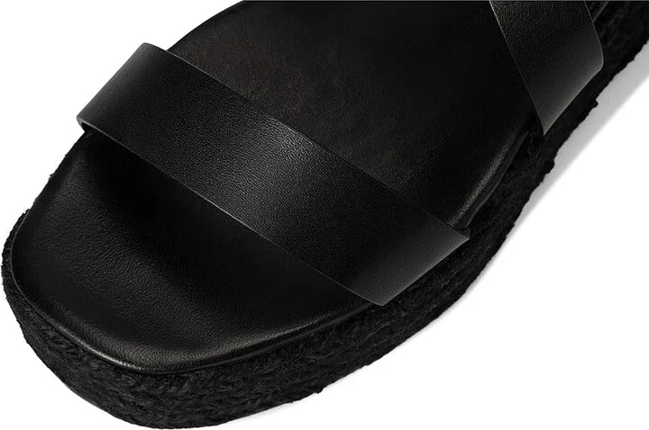Schutz Harper Flatform Women's Wedge Shoes Black 5 : 8 M, Leather - Image 2