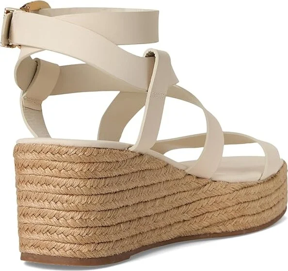 Schutz Harper Flatform Women's Wedge Shoes Pearl : 8 M, Leather - Image 4