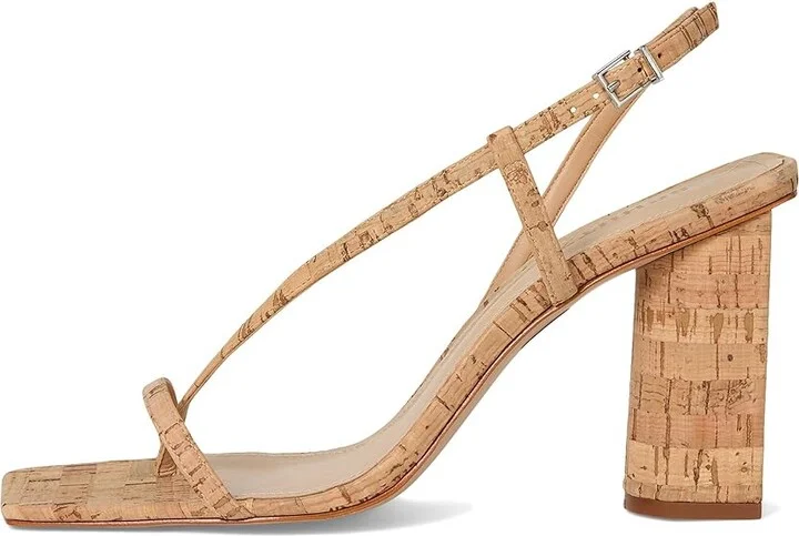 Schutz Heloise Block Women's Sandals Natural/Light Wood : 10 M, Leather - Image 6