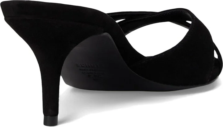 Schutz Hilda Leaf Mule Women's Sandals Black : 6 M, Leather/Suede - Image 4