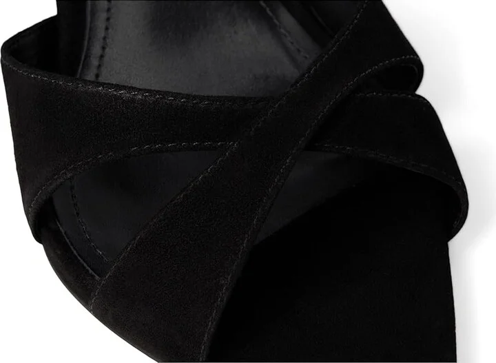 Schutz Hilda Leaf Mule Women's Sandals Black : 6 M, Leather/Suede - Image 7