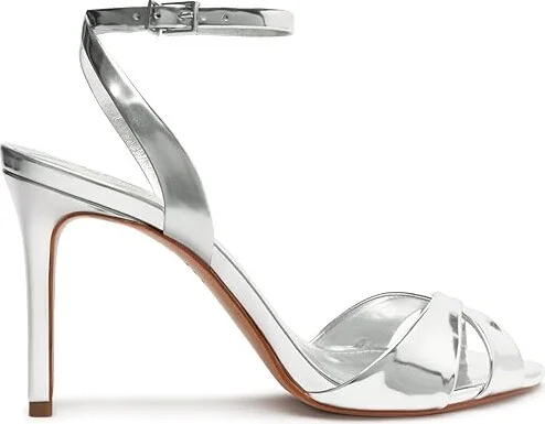 Schutz Hilda Women's Sandals Prata : 5 M, Leather - Image 6