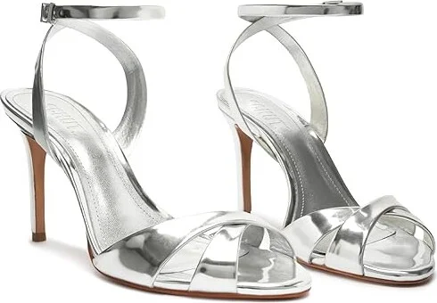 Schutz Hilda Women's Sandals Prata : 5 M, Leather