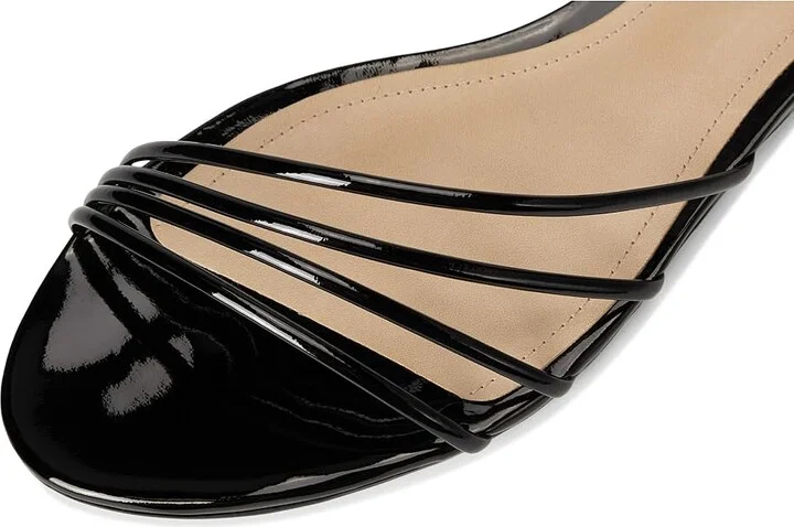 Schutz Inez Flat Women's Sandals Black : 5 M, Leather - Image 2