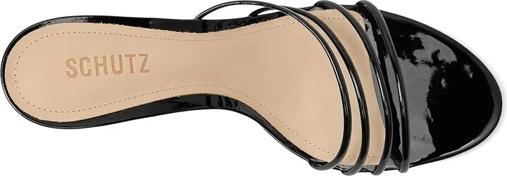Schutz Inez Mule Women's Sandals Black : 8 M, Leather - Image 2