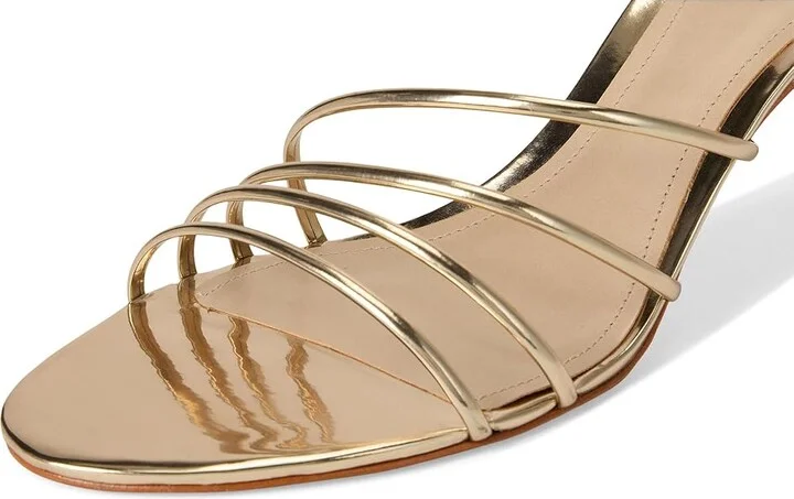 Schutz Inez Mule Women's Sandals Platina : 5 M, Leather - Image 7