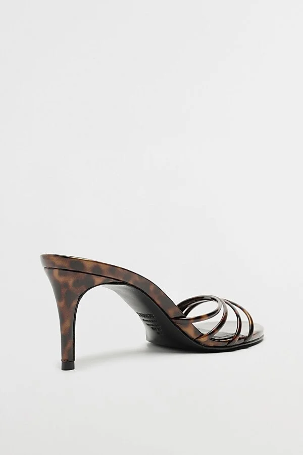 Schutz Inez Strappy Mule Heel in Animal Print - Image 4