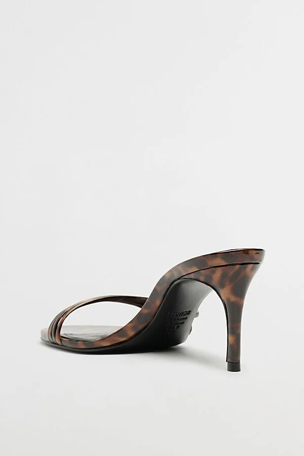 Schutz Inez Strappy Mule Heel in Animal Print - Image 5