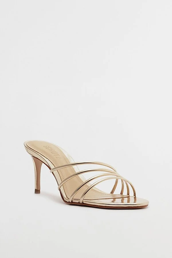 Schutz Inez Strappy Mule Heel in Animal Print - Image 6