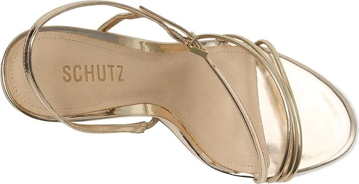 Schutz Inez Women's Shoes Platina : 7.5 M, Leather - Image 2