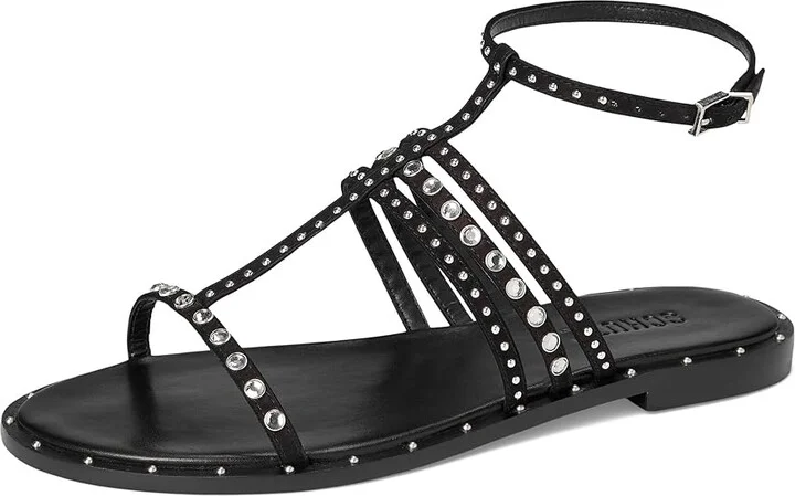 Schutz Isidora Women's Wedge Shoes Black 5 : 5.5 M, Leather - Image 5