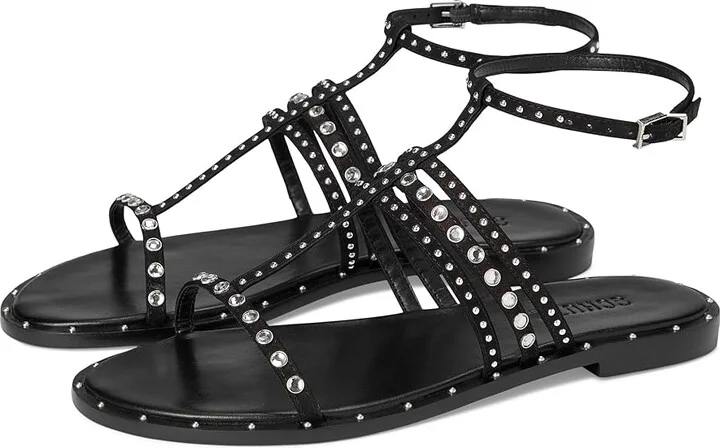 Schutz Isidora Women's Wedge Shoes Black 5 : 5.5 M, Leather