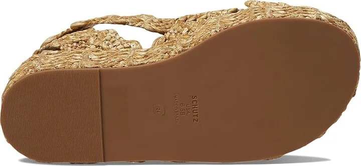 Schutz Jami Sporty Women's Sandals Arenito : 10.5 M, Leather - Image 3