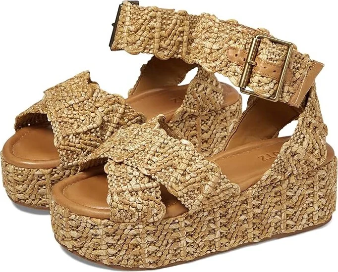 Schutz Jami Sporty Women's Sandals Arenito : 10.5 M, Leather