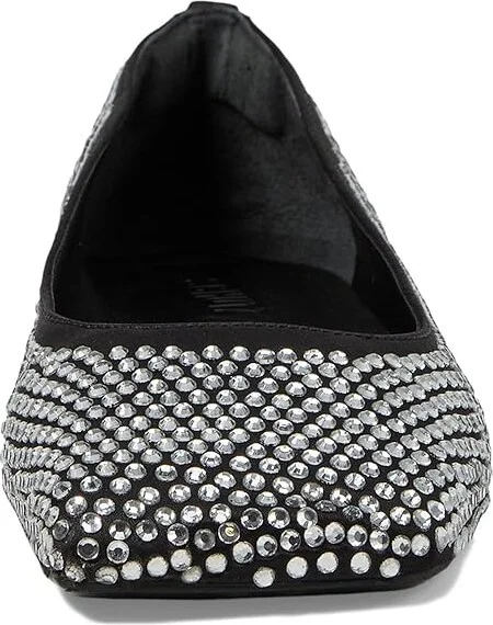 Schutz Jaycie Women's Flat Shoes Black : 8 M, Satin - Image 2