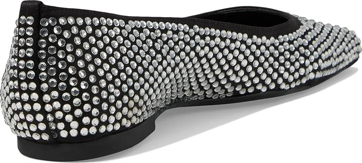 Schutz Jaycie Women's Flat Shoes Black : 8 M, Satin - Image 4