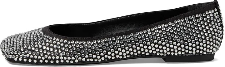 Schutz Jaycie Women's Flat Shoes Black : 8 M, Satin - Image 5