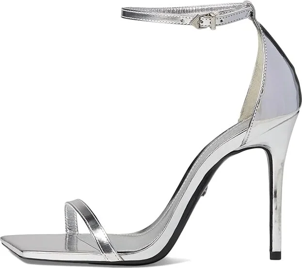 Schutz Jenna Women's Sandals Silver : 10.5 M, Leather - Image 5