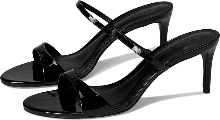 Schutz Jessica Mid Mule Women's Sandals Black : 8 M, Synthetic