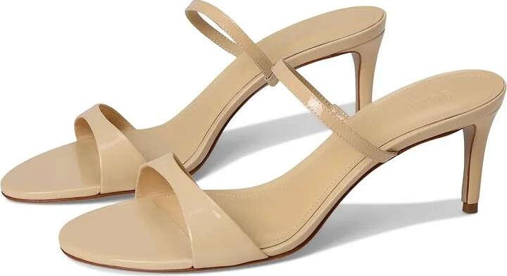 Schutz Jessica Mid Mule Women's Sandals Natural Nibs : 9.5 M, Synthetic