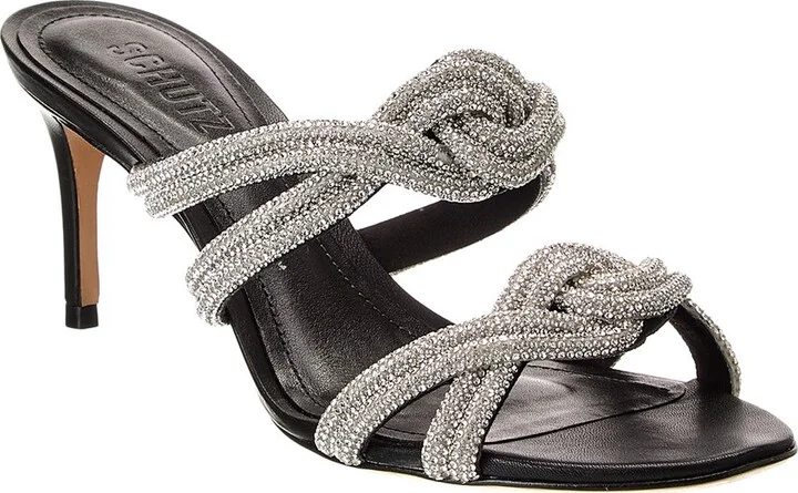 Schutz Jocelyn Mule Leather Sandal
