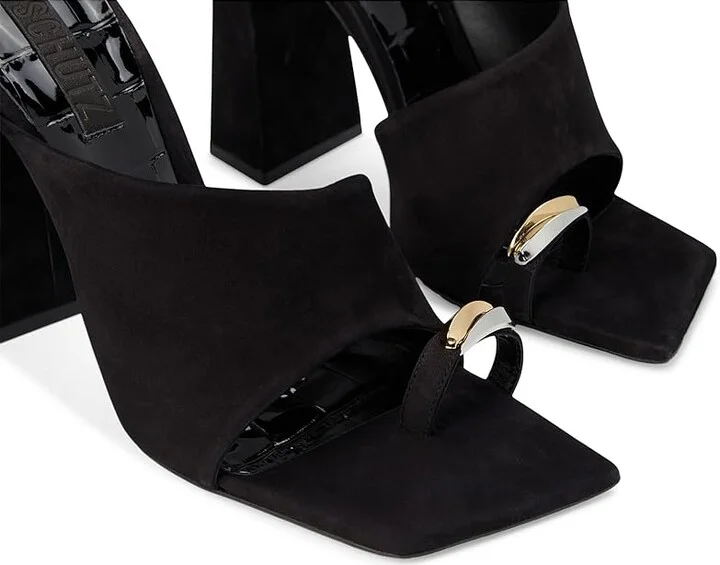 Schutz Jodie Women's Sandals Black : 5 M, Leather - Image 7