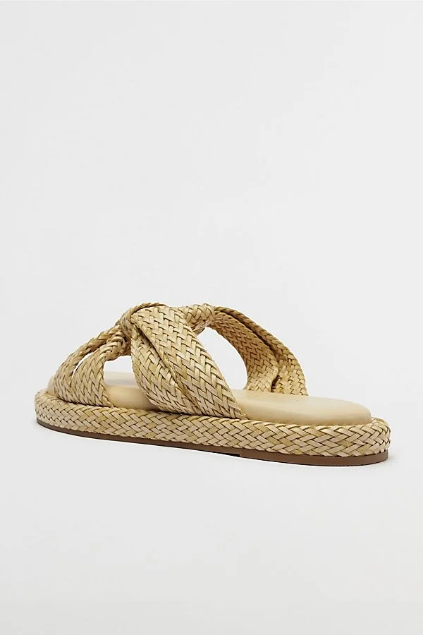 Schutz Kali Braided Sandal in Beige - Image 5