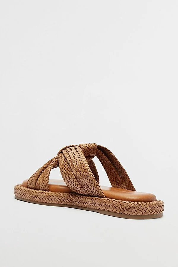 Schutz Kali Braided Sandal in Beige - Image 8