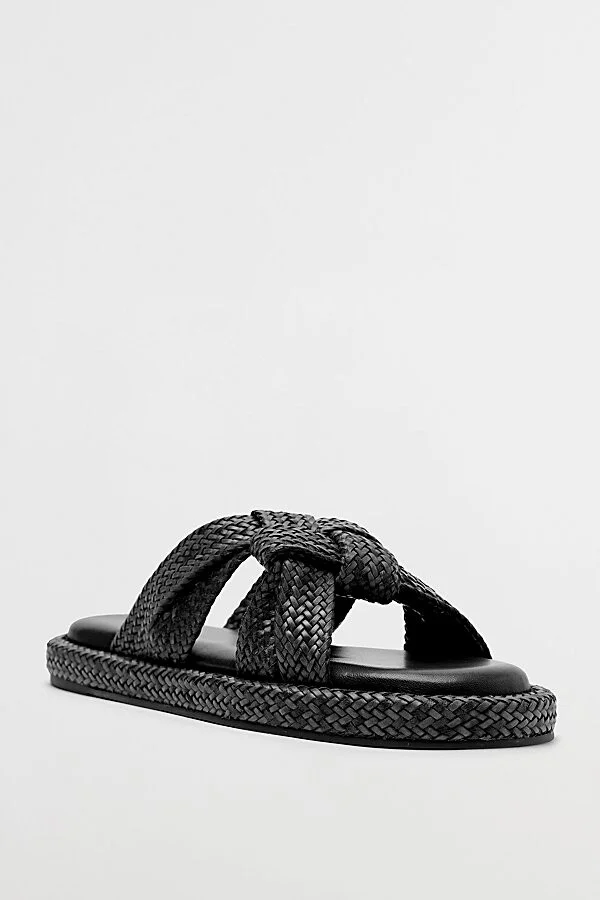 Schutz Kali Braided Sandal in Beige - Image 10