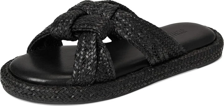 Schutz Kali Flat Women's Sandals Black : 8.5 M, Leather - Image 5