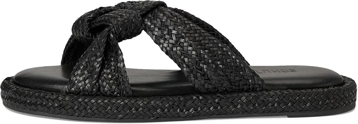 Schutz Kali Flat Women's Sandals Black : 8.5 M, Leather - Image 6