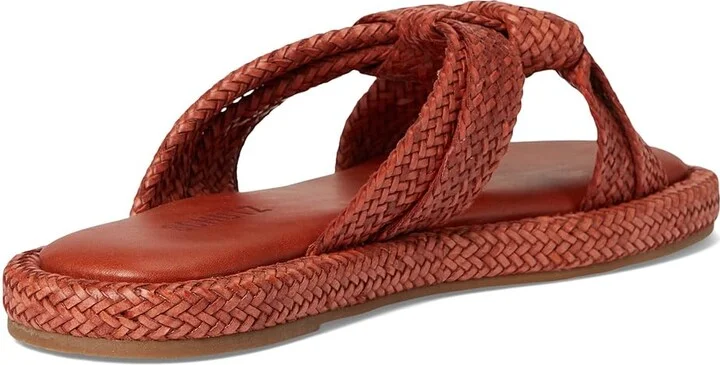 Schutz Kali Flat Women's Sandals Sunset Ochre : 8 M, Leather - Image 4