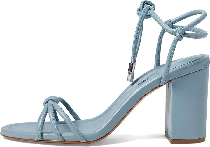 Schutz Kate High Block Women's Sandals Blue Sea : 10 M, Leather - Image 5