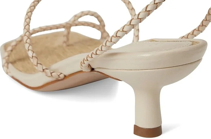 Schutz Kaya Straw Mid Women's Wedge Shoes White : 6.5 M, Leather - Image 7