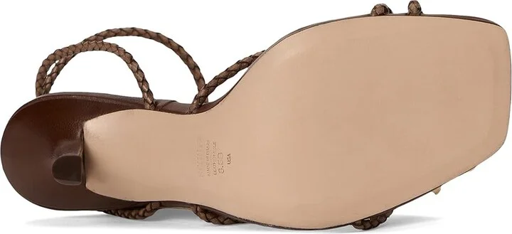 Schutz Kaya Straw Women's Wedge Shoes Desert Brown : 7 M, Leather - Image 3