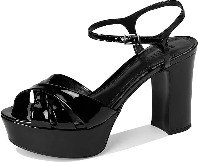 Schutz Keefa High Women's Heels Black 5 : 11 M, Leather - Image 5