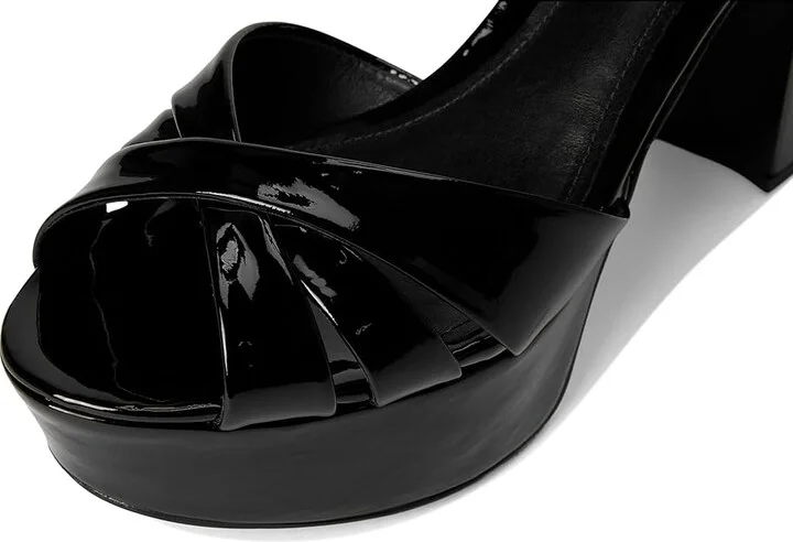 Schutz Keefa High Women's Heels Black 5 : 11 M, Leather - Image 7