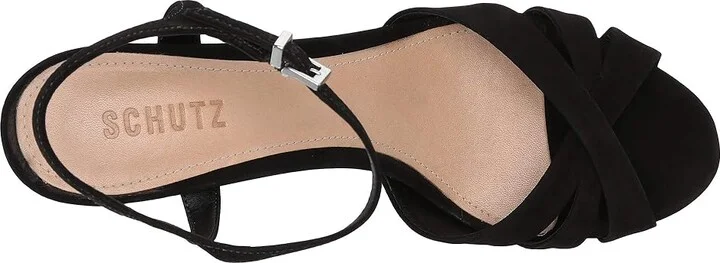 Schutz Keefa High Women's Heels Black Nubuck : 6.5 M, Leather - Image 3