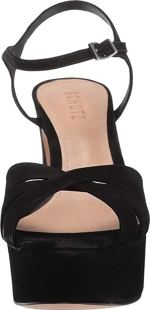 Schutz Keefa High Women's Heels Black Nubuck : 6.5 M, Leather - Image 6