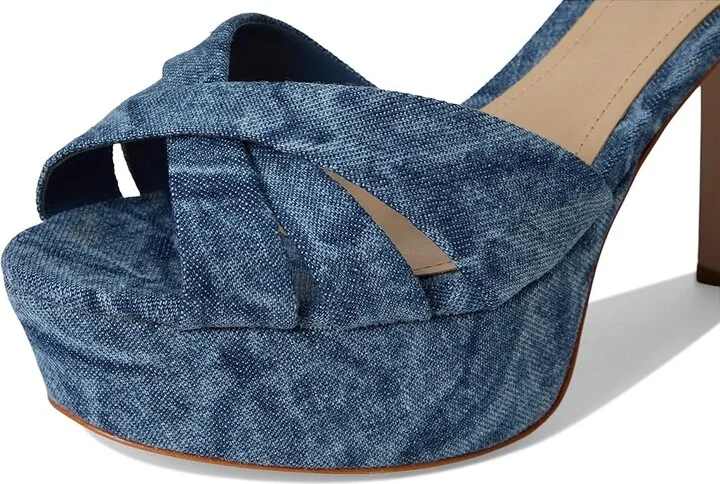 Schutz Keefa High Women's Heels Blue : 5 M, Leather - Image 7