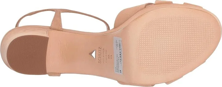 Schutz Keefa High Women's Heels Honey Beige Nubuck : 8 M, Leather - Image 4