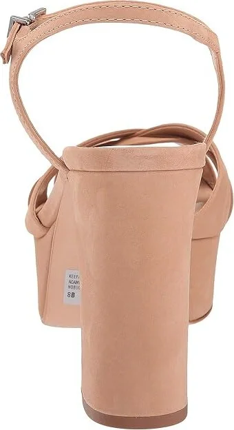 Schutz Keefa High Women's Heels Honey Beige Nubuck : 8 M, Leather - Image 5