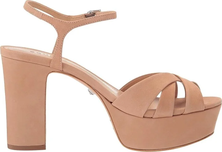 Schutz Keefa High Women's Heels Honey Beige Nubuck : 8 M, Leather - Image 8